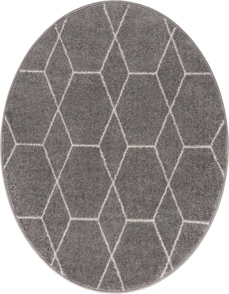 Detail image of 4' x 4' Trellis Frieze Round Rug
