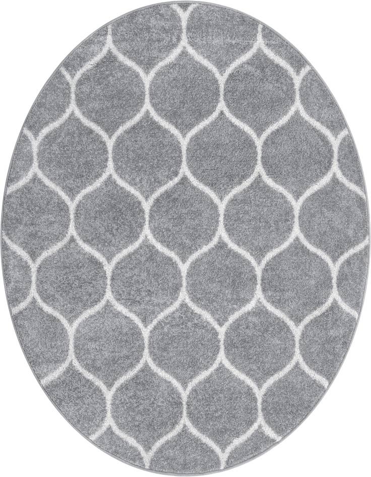 Detail image of 7' 10 x 7' 10 Trellis Frieze Round Rug