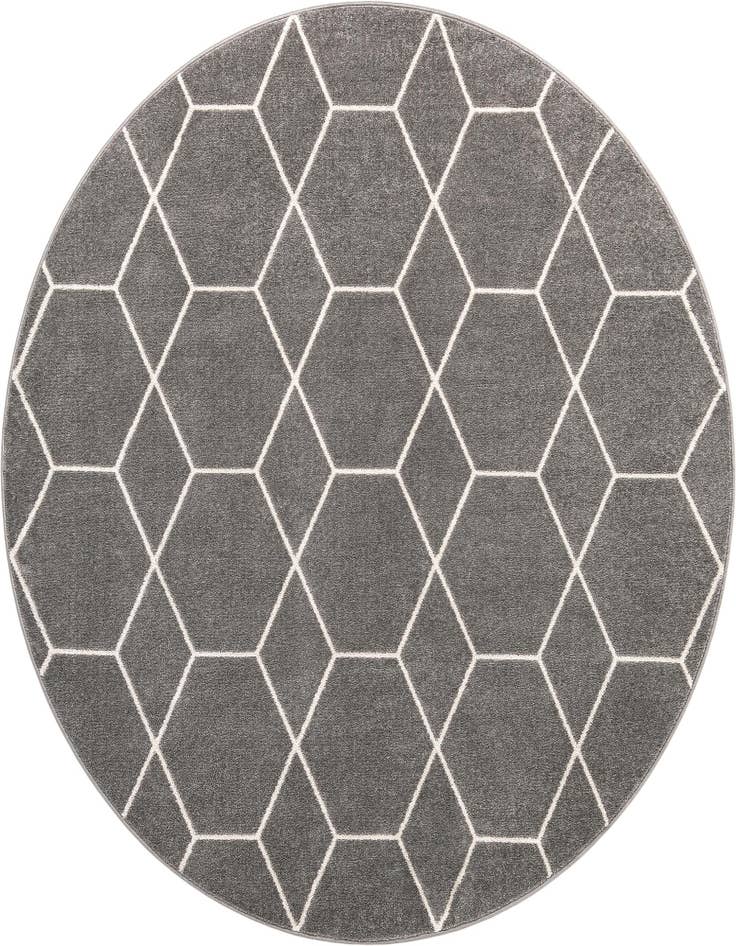 Detail image of 7' 10 x 7' 10 Trellis Frieze Round Rug