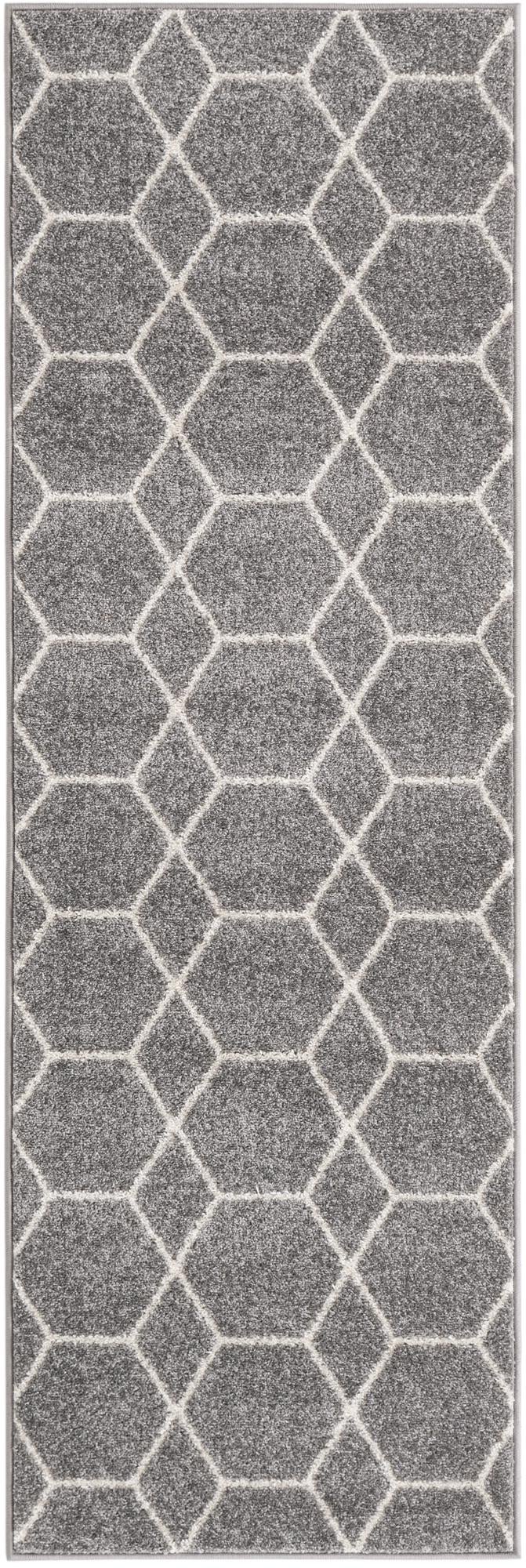 2' 2 x 7' Trellis Frieze Round Rug