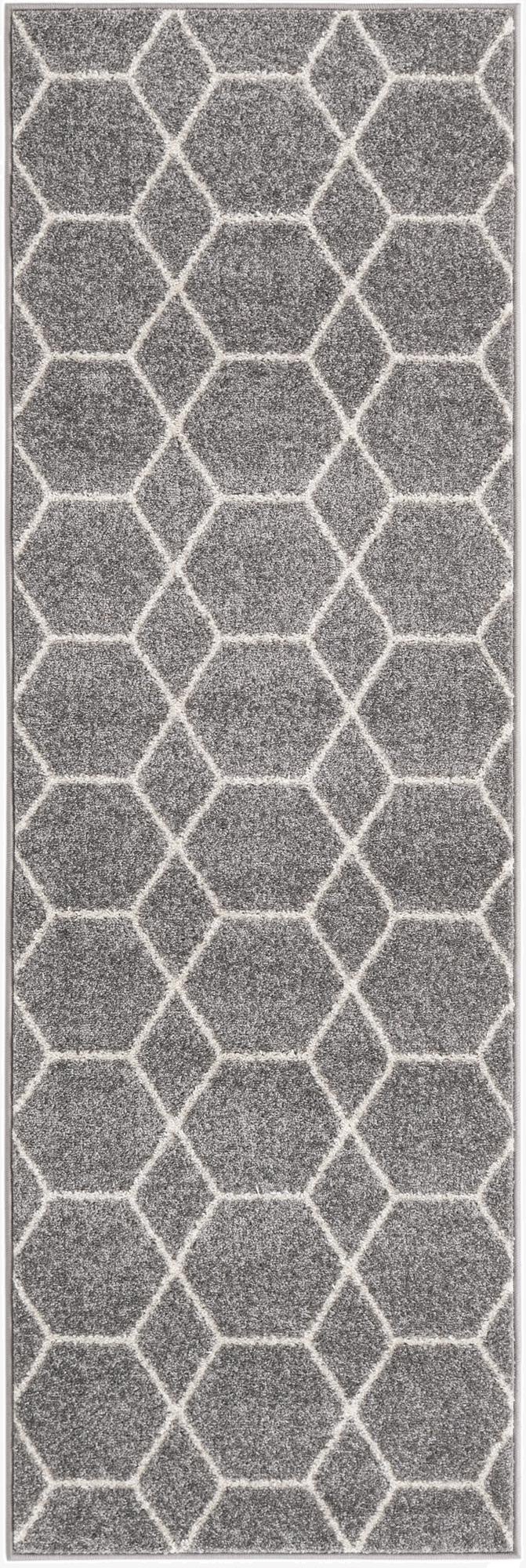 2' 2 x 7' Trellis Frieze Round Rug