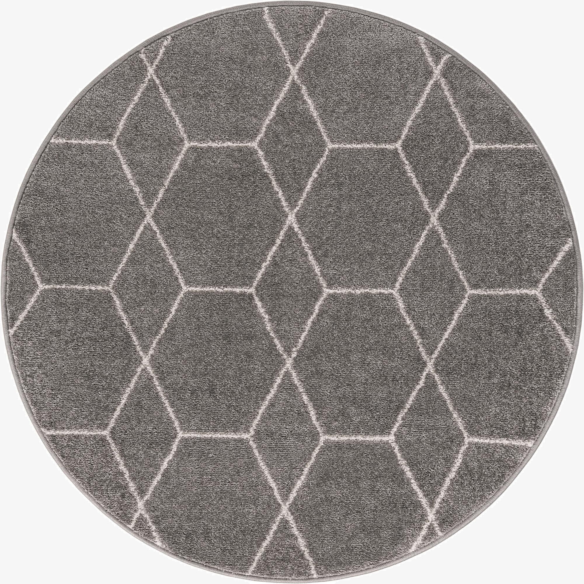 Primary image 4' x 4' Trellis Frieze Round Rug