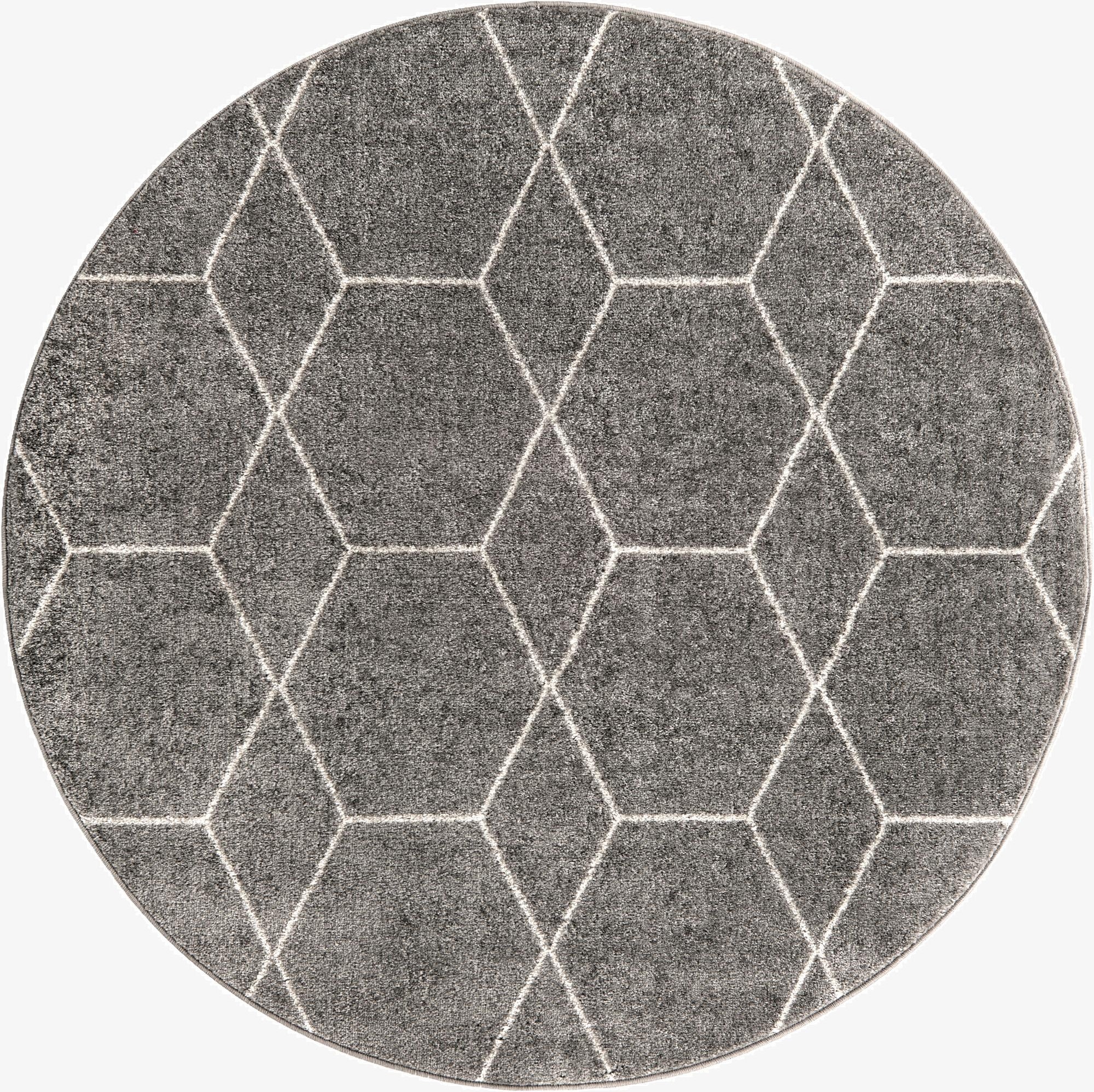 7' x 7' Trellis Frieze Round Rug