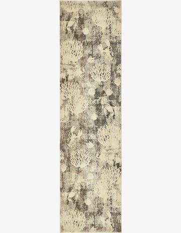 Light Gray Washable Amalfi Runner Rug