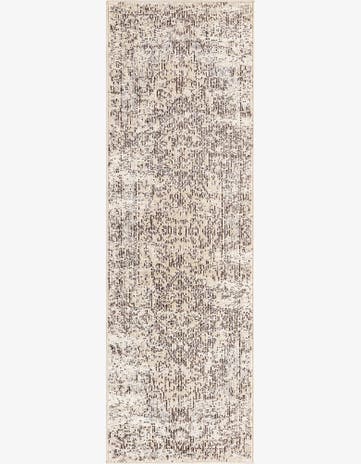 Light Gray Amulet Runner Rug