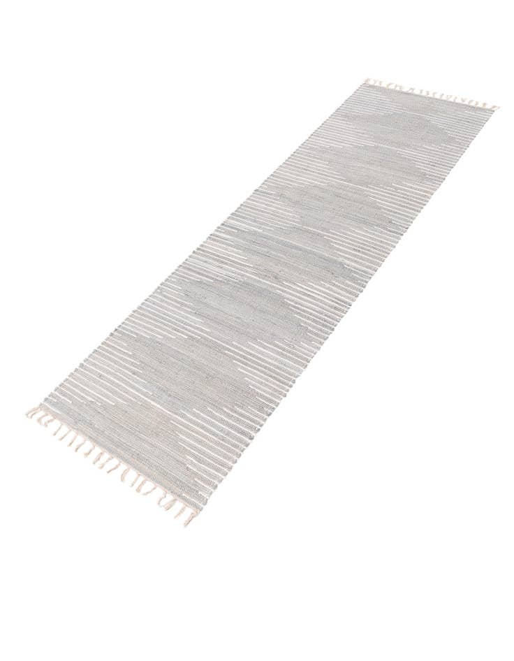 Detail image of 2' 7 x 13' 1  Hand Woven Chindi Cotton Runner Rug