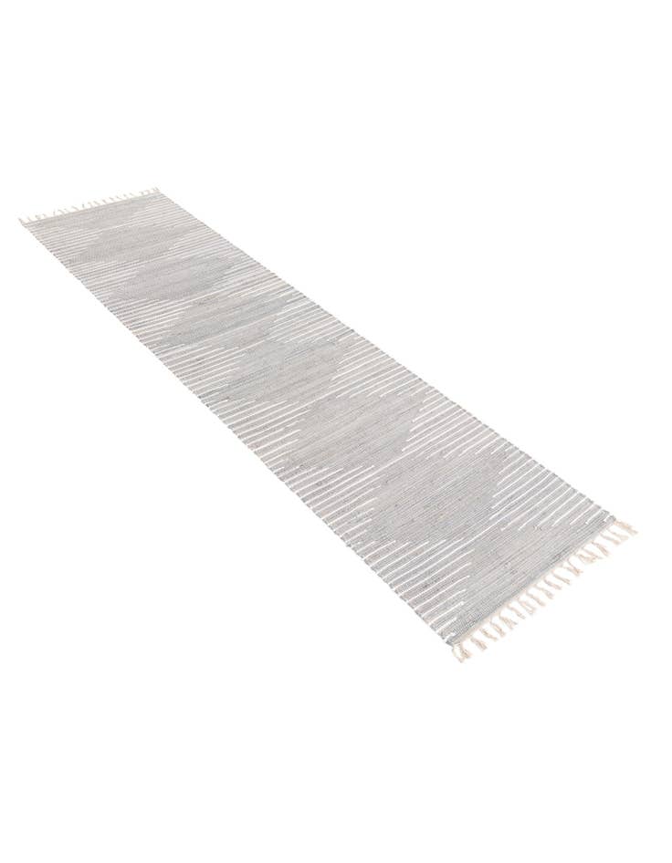 Detail image of 2' 7 x 13' 1  Hand Woven Chindi Cotton Runner Rug