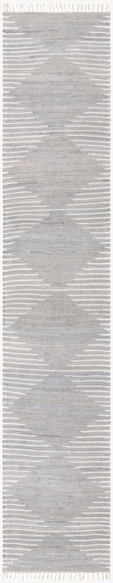 2' 11 x 16' 1  Hand Woven Chindi Cotton Runner Rug