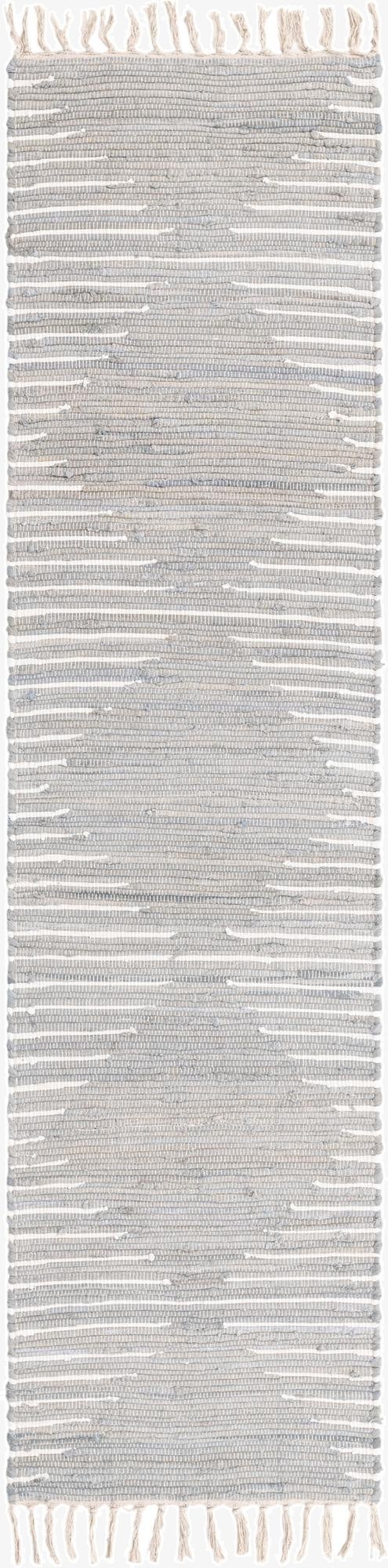 2' x 8'  Hand Woven Chindi Cotton Runner Rug