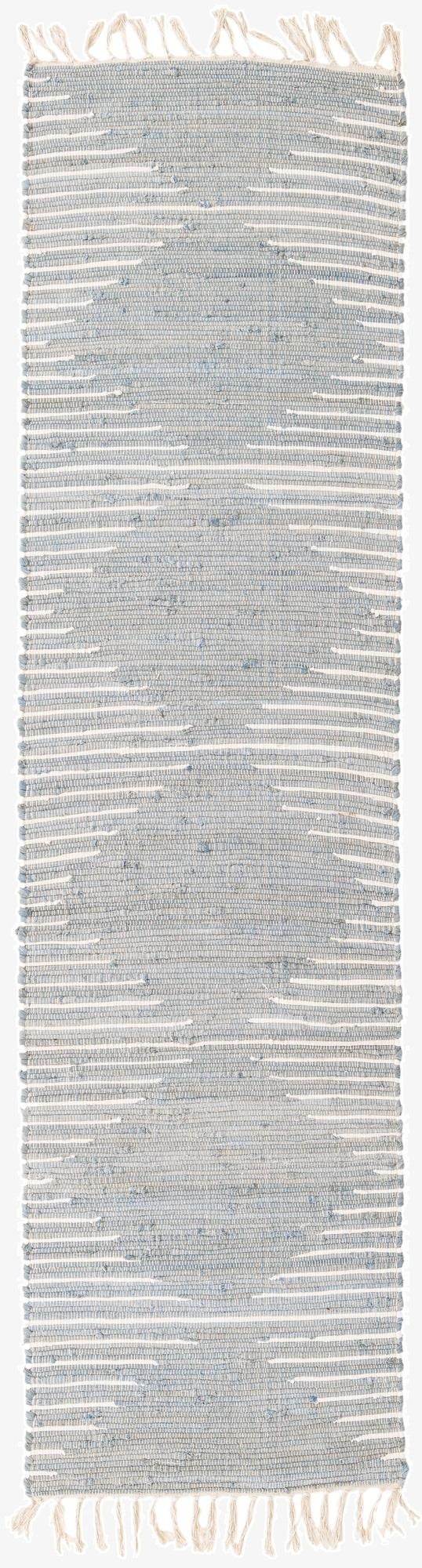 2' 7 x 10' Chindi Cotton Runner Rug