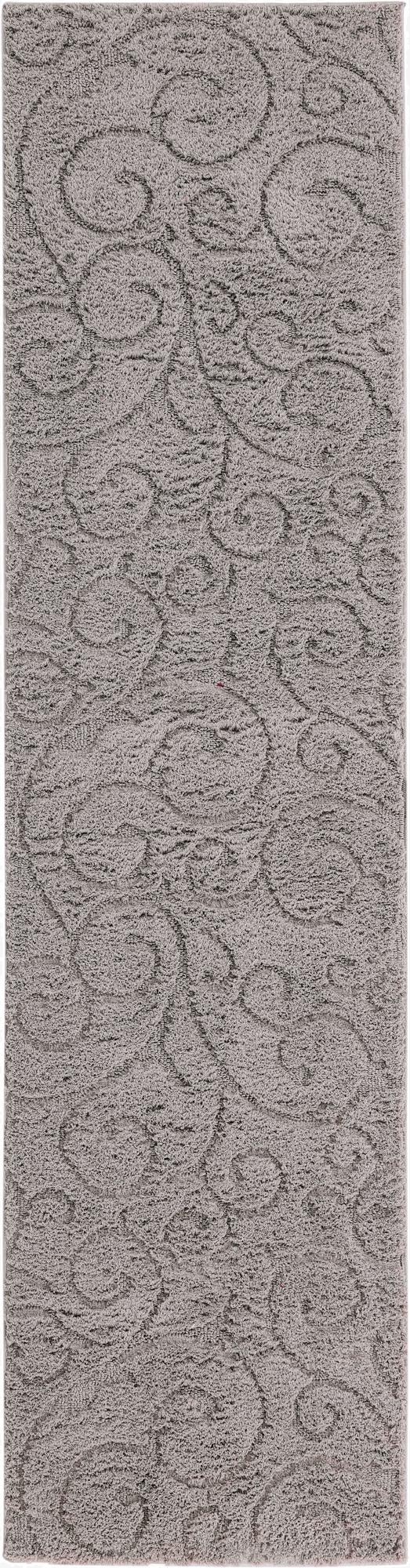2' 7 x 10' Floral Shag Runner Rug