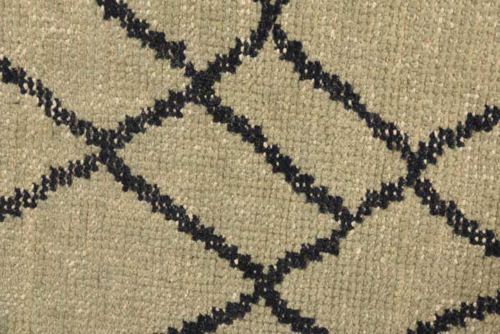 3' x 6' Hand Knotted Luna Wool Runner Rug