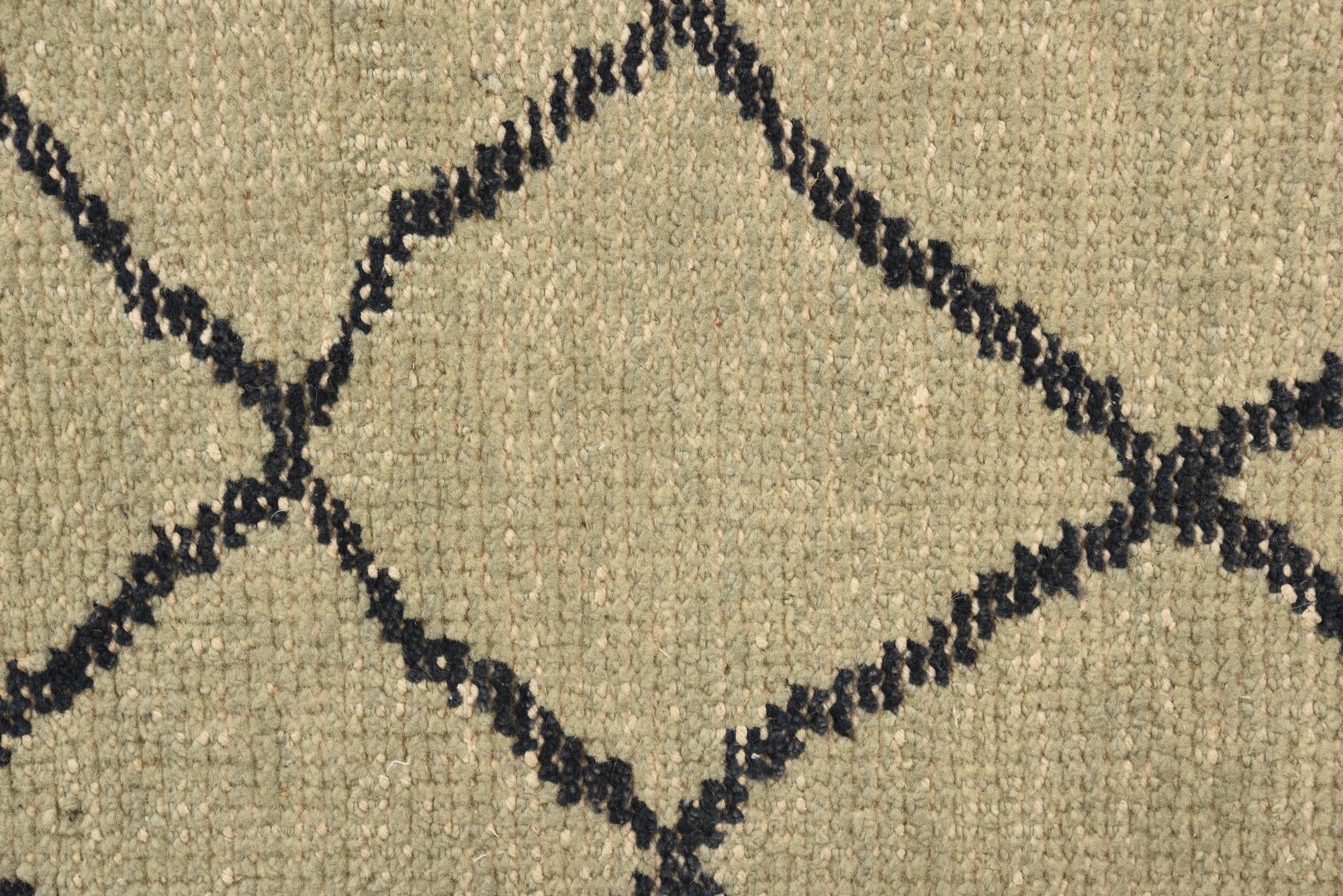 3' x 6' Hand Knotted Luna Wool Runner Rug