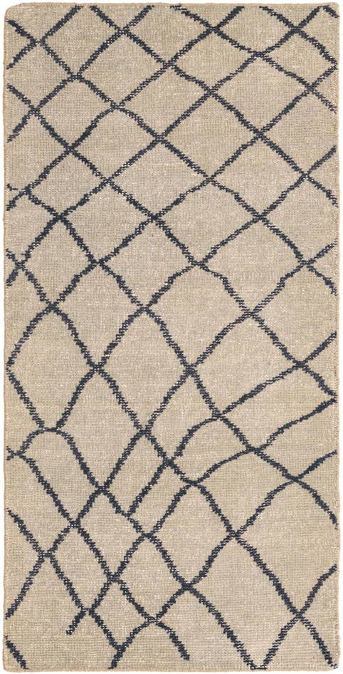 Detail image of 3' x 6' Hand Knotted Luna Wool Runner Rug