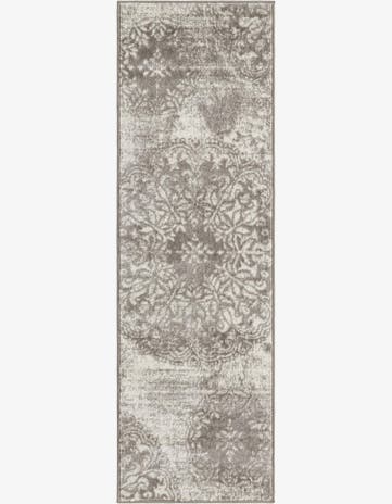 Light Gray Monte Carlo Runner Rug