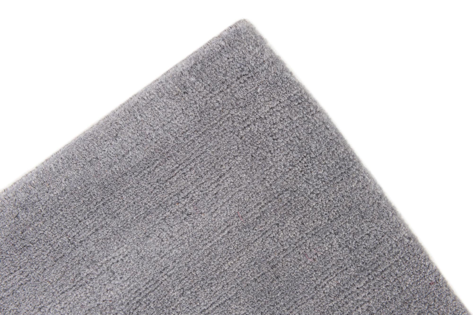 2' 10 x 6' 3 Hand Knotted Nepal Wool Runner Rug