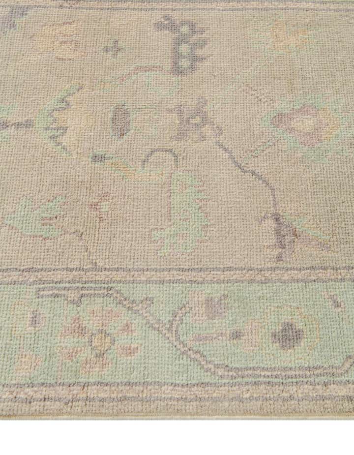 2' 7 x 9' 8 Hand Knotted Oushak Wool Runner Rug