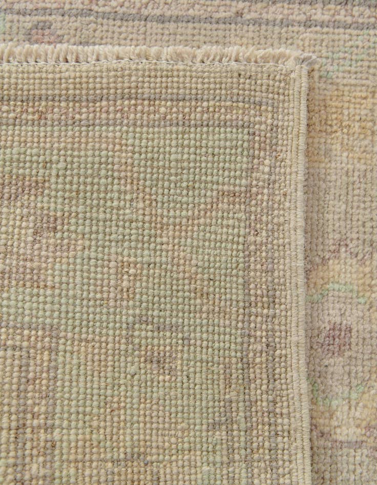 Detail image of 2' 7 x 9' 8  Hand Knotted Oushak Wool Runner Rug