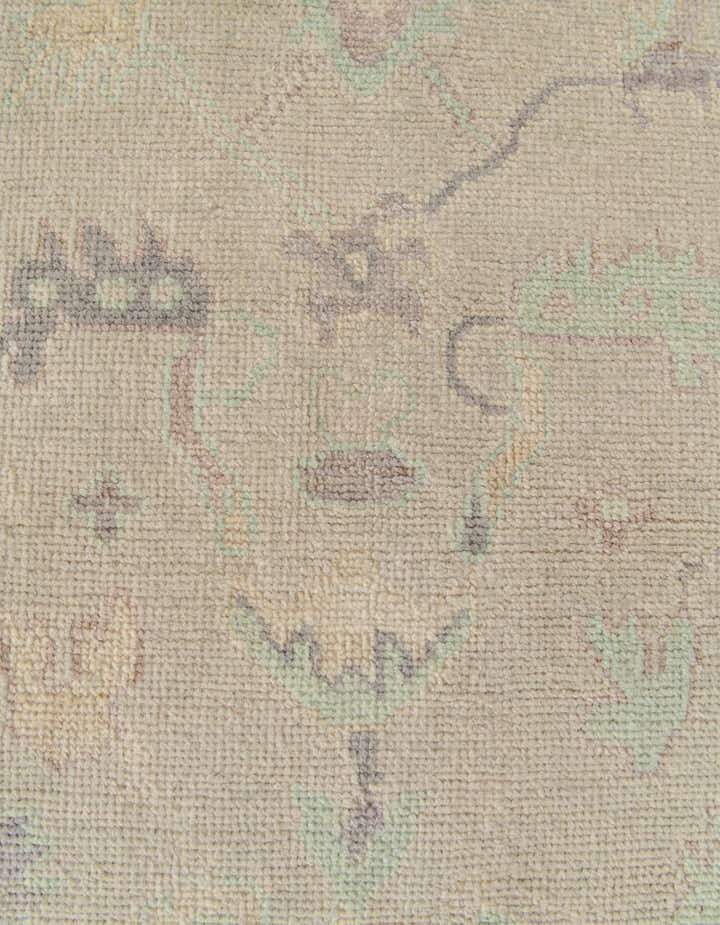 2' 7 x 9' 8 Hand Knotted Oushak Wool Runner Rug