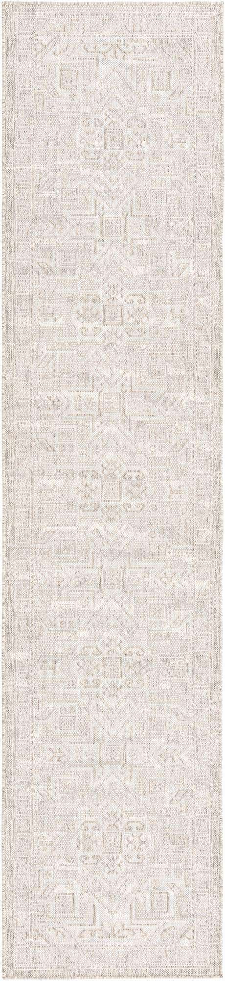 2' 7 x 12' Easy-Clean Aztec Indoor / Outdoor Runner Rug