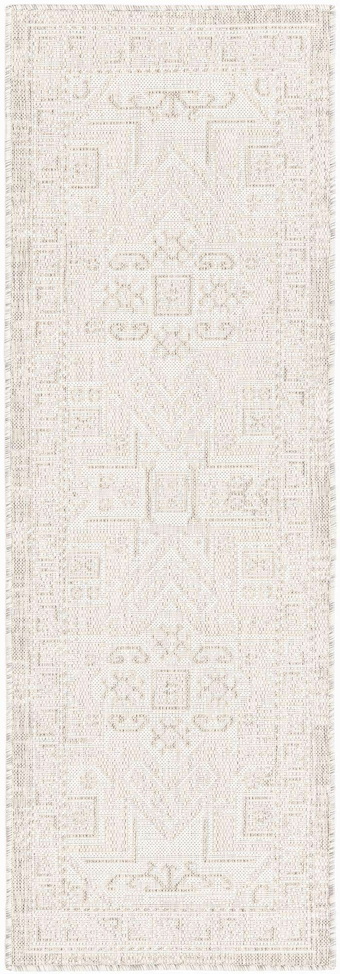 2' x 6' Easy-Clean Aztec Indoor / Outdoor Runner Rug