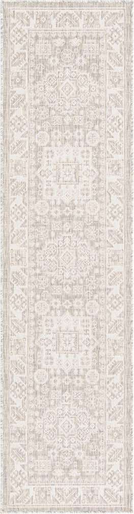 2' x 8' Easy-Clean Aztec Indoor / Outdoor Runner Rug
