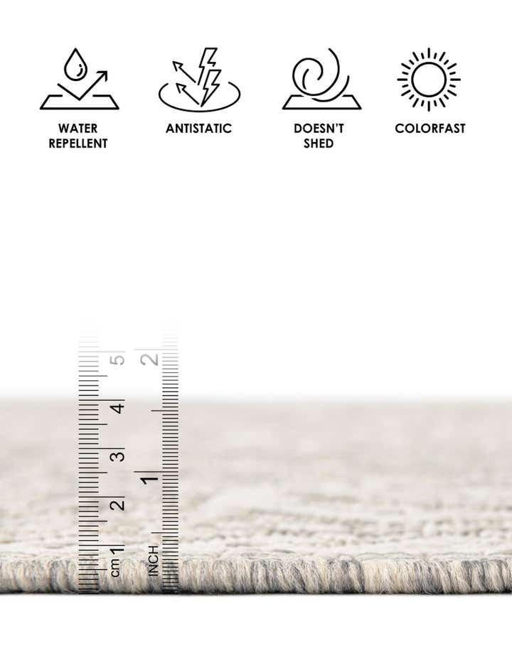 2' x 8' Easy-Clean Aztec Indoor / Outdoor Runner Rug