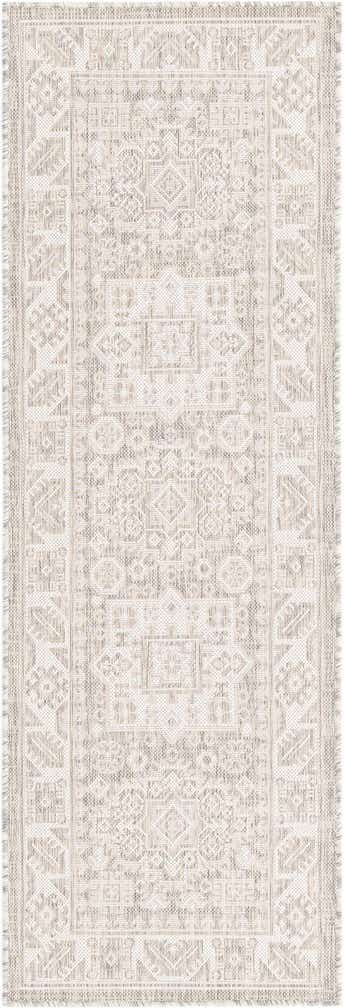 2' x 6' Easy-Clean Aztec Indoor / Outdoor Runner Rug