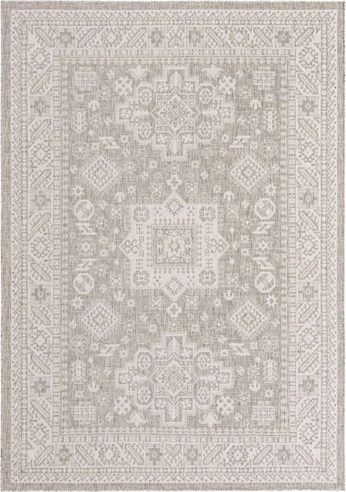 2' x 5' Easy-Clean Aztec Indoor / Outdoor Runner Rug