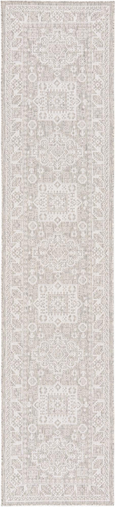 Primary image  2' 7 x 12'  Washable Aztec Indoor / Outdoor Runner Rug
