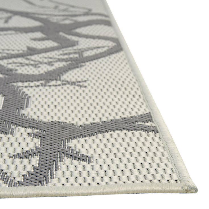 Detail image of 2' x 6' Easy-Clean Botanical Indoor / Outdoor Runner Rug