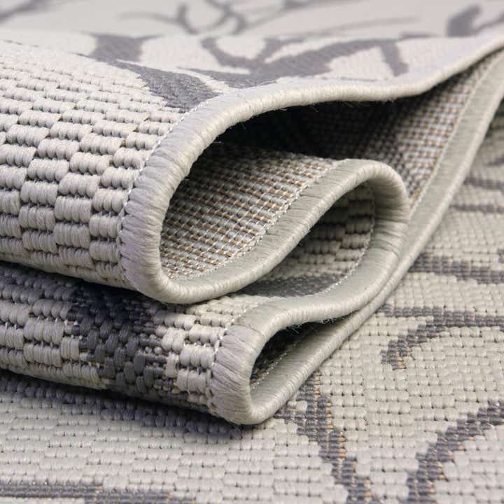 2' x 6' Easy-Clean Botanical Indoor / Outdoor Runner Rug