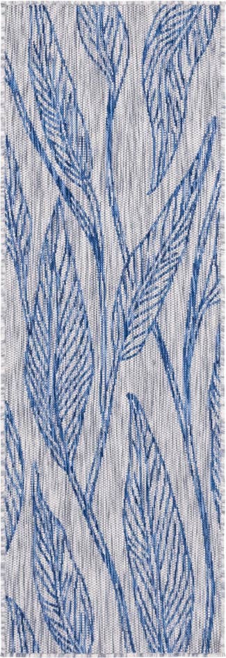 Detail image of 2' x 6' Easy-Clean Botanical Indoor / Outdoor Runner Rug