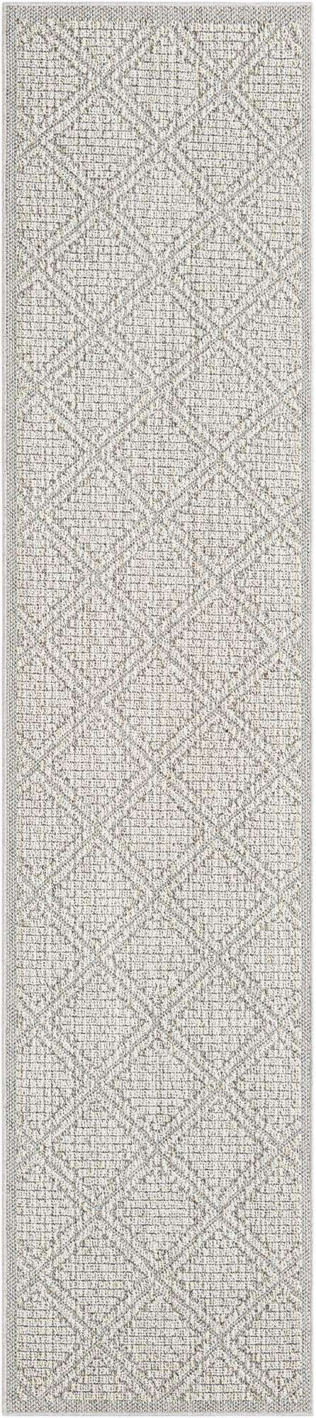 2' 7 x 12' Easy-Clean Lattice Indoor / Outdoor Runner Rug