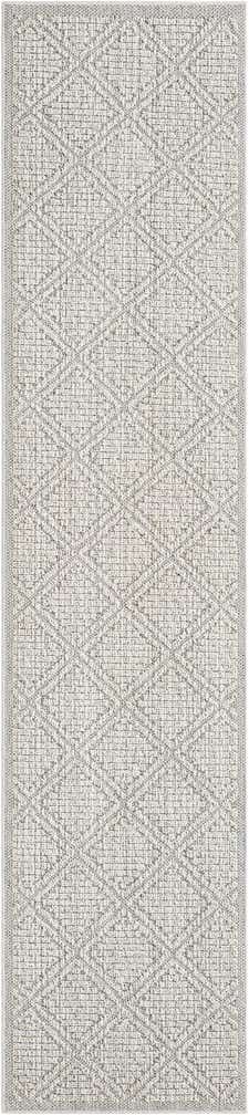 2' 7 x 12' Easy-Clean Lattice Indoor / Outdoor Runner Rug