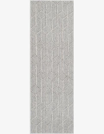 2' x 6' 1 Easy-Clean Lattice Indoor / Outdoor Runner Rug