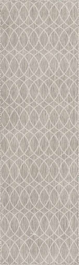 2' 7 x 10' Easy-Clean Trellis Indoor / Outdoor Runner Rug