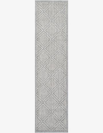 2' x 8' Easy-Clean Trellis Indoor / Outdoor Runner Rug