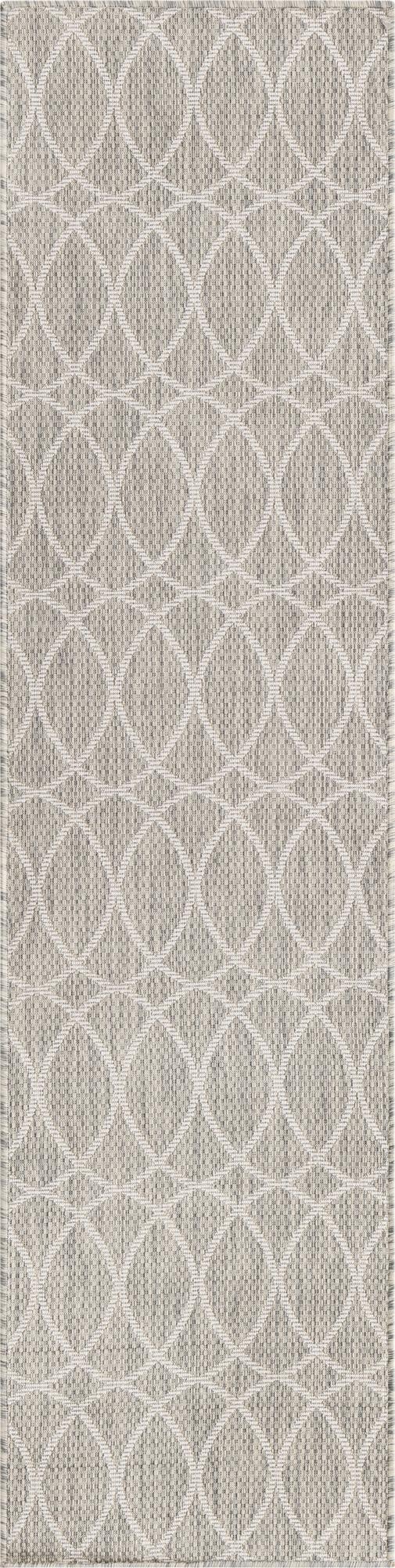 Primary image 2' x 8'  Washable Trellis Indoor / Outdoor Runner Rug