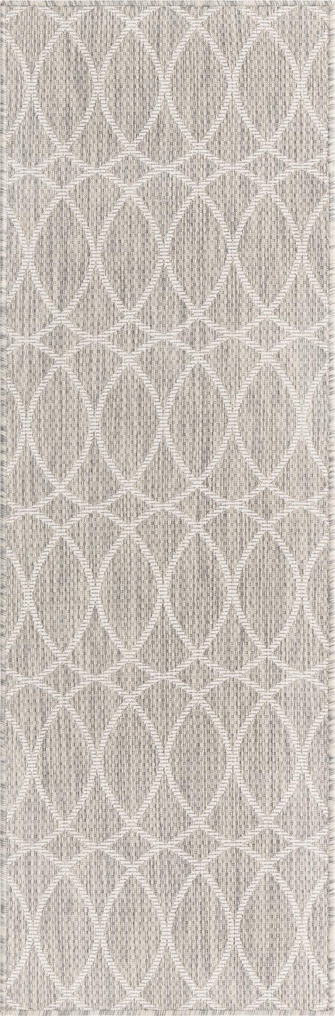 2' x 6'  Washable Trellis Indoor / Outdoor Runner Rug