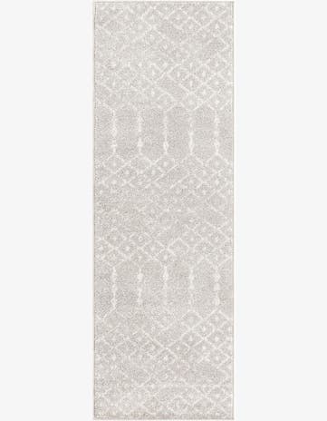 Light Gray Paxon Trellis Runner Rug