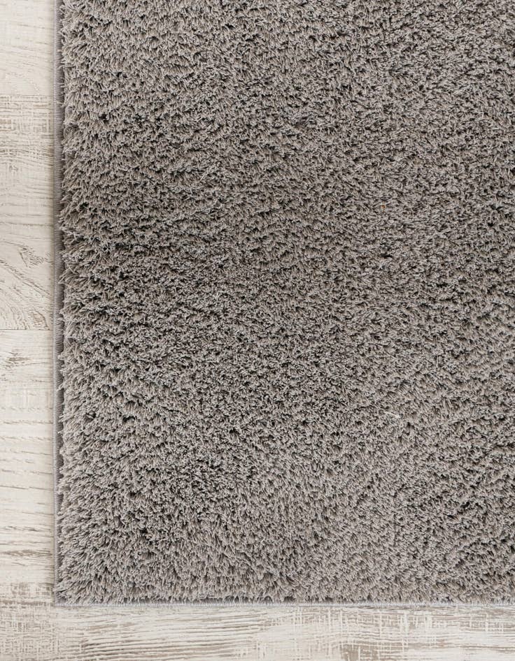 Detail image of 2' 7 x 10' Solid Shag Runner Rug