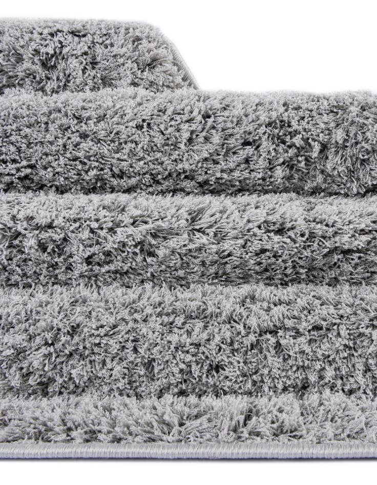 Detail image of 2' 7 x 10' Solid Shag Runner Rug