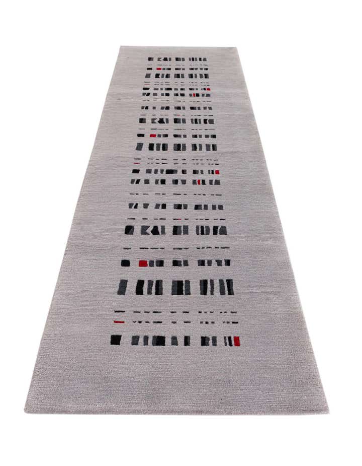 2' 9 x 9' 7 Hand Knotted Tibet Wool Runner Rug