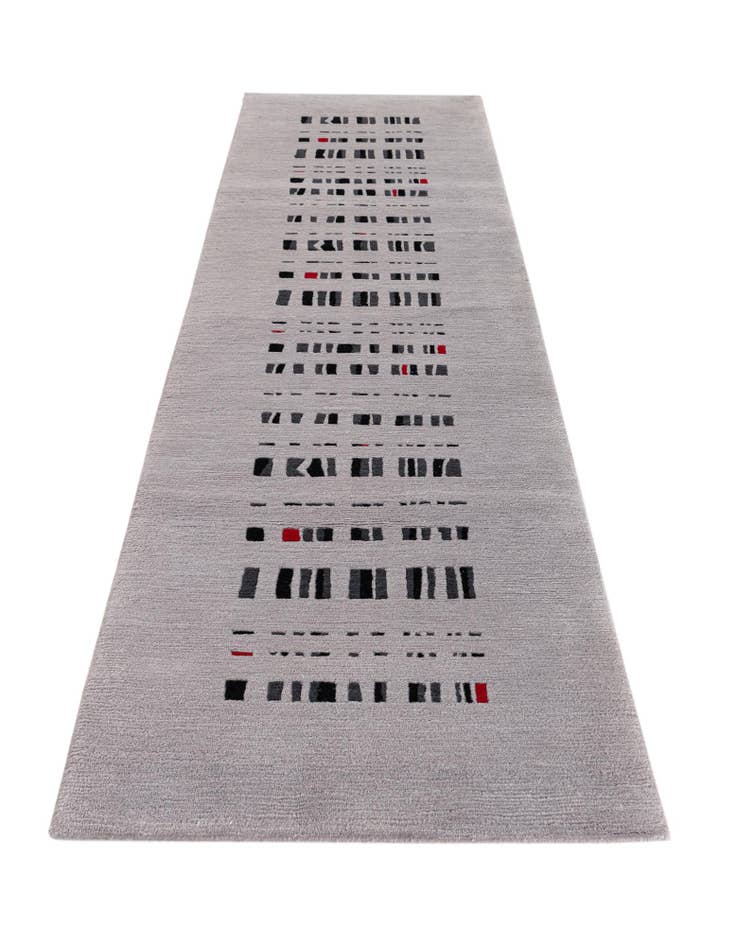 Detail image of 2' 9 x 9' 7 Hand Knotted Tibet Wool Runner Rug