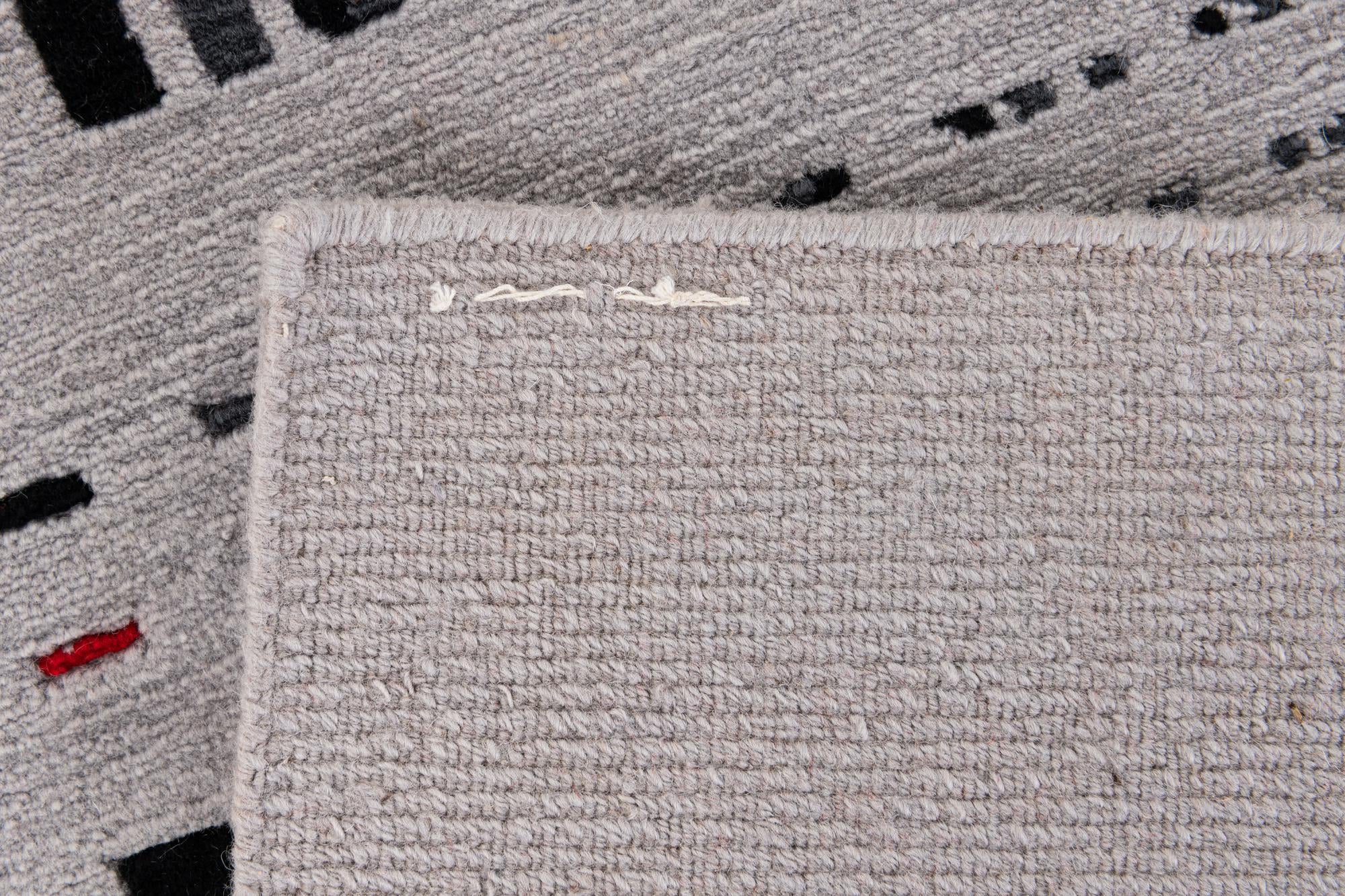 2' 9 x 9' 7 Hand Knotted Tibet Wool Runner Rug