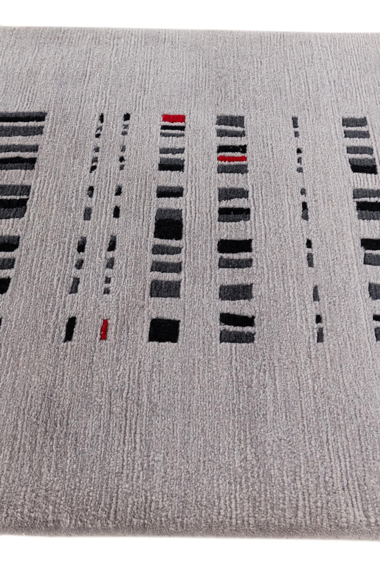 2' 9 x 9' 7 Hand Knotted Tibet Wool Runner Rug