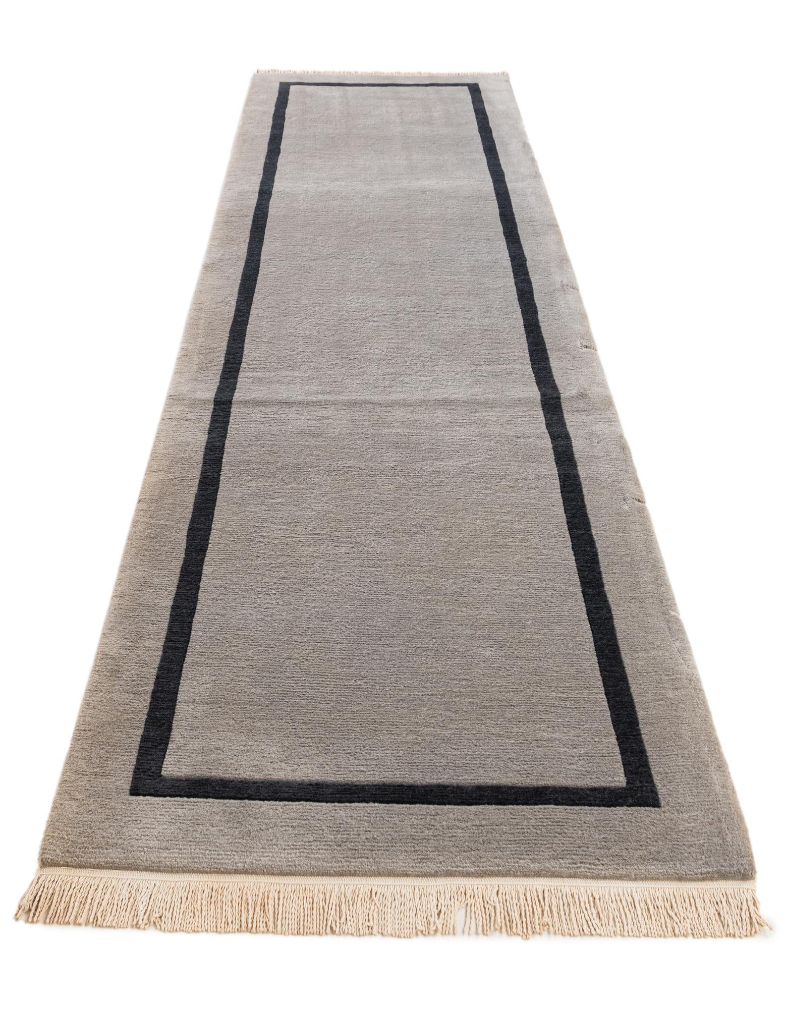 3' 1 x 11' 5 Hand Knotted Tibet Wool Runner Rug