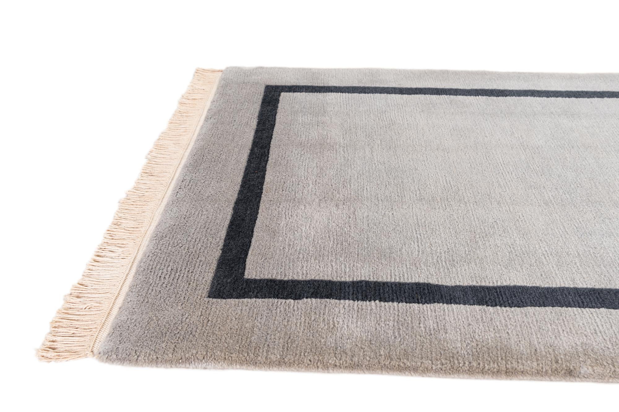 3' 1 x 11' 5 Hand Knotted Tibet Wool Runner Rug