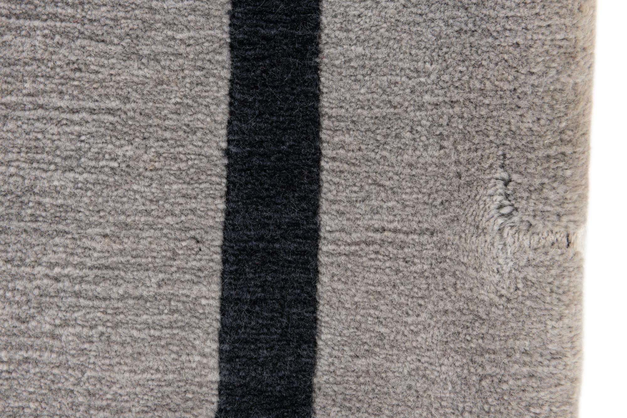 3' 1 x 11' 5 Hand Knotted Tibet Wool Runner Rug